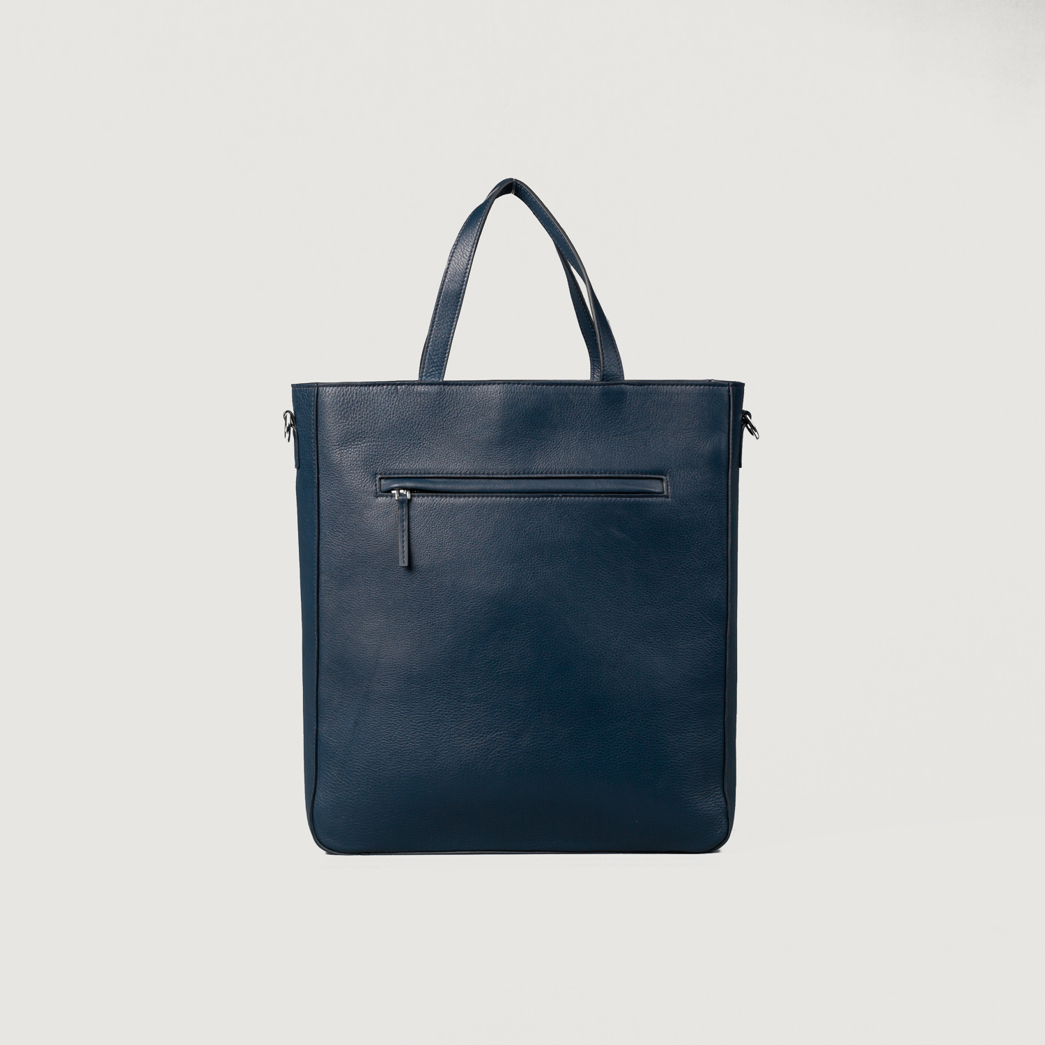 The Poet Midnight Blue Leather Tote Bag TruCarry by The Jacket Maker
